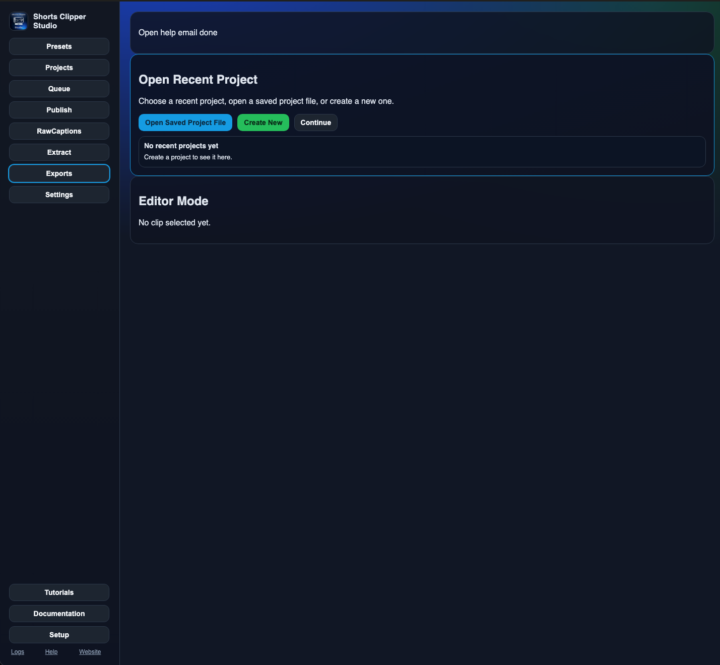 Shorts Clipper Studio Pro ( Free Trial & 1 Year License Key) screenshot