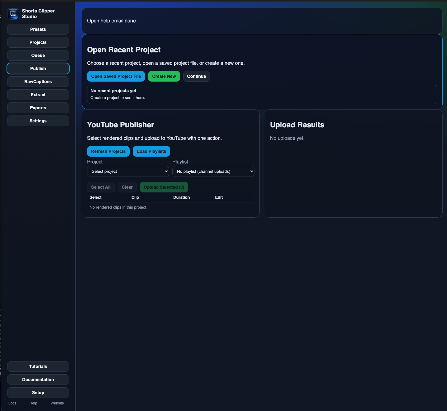 Shorts Clipper Studio Pro ( Free Trial & 1 Year License Key) screenshot