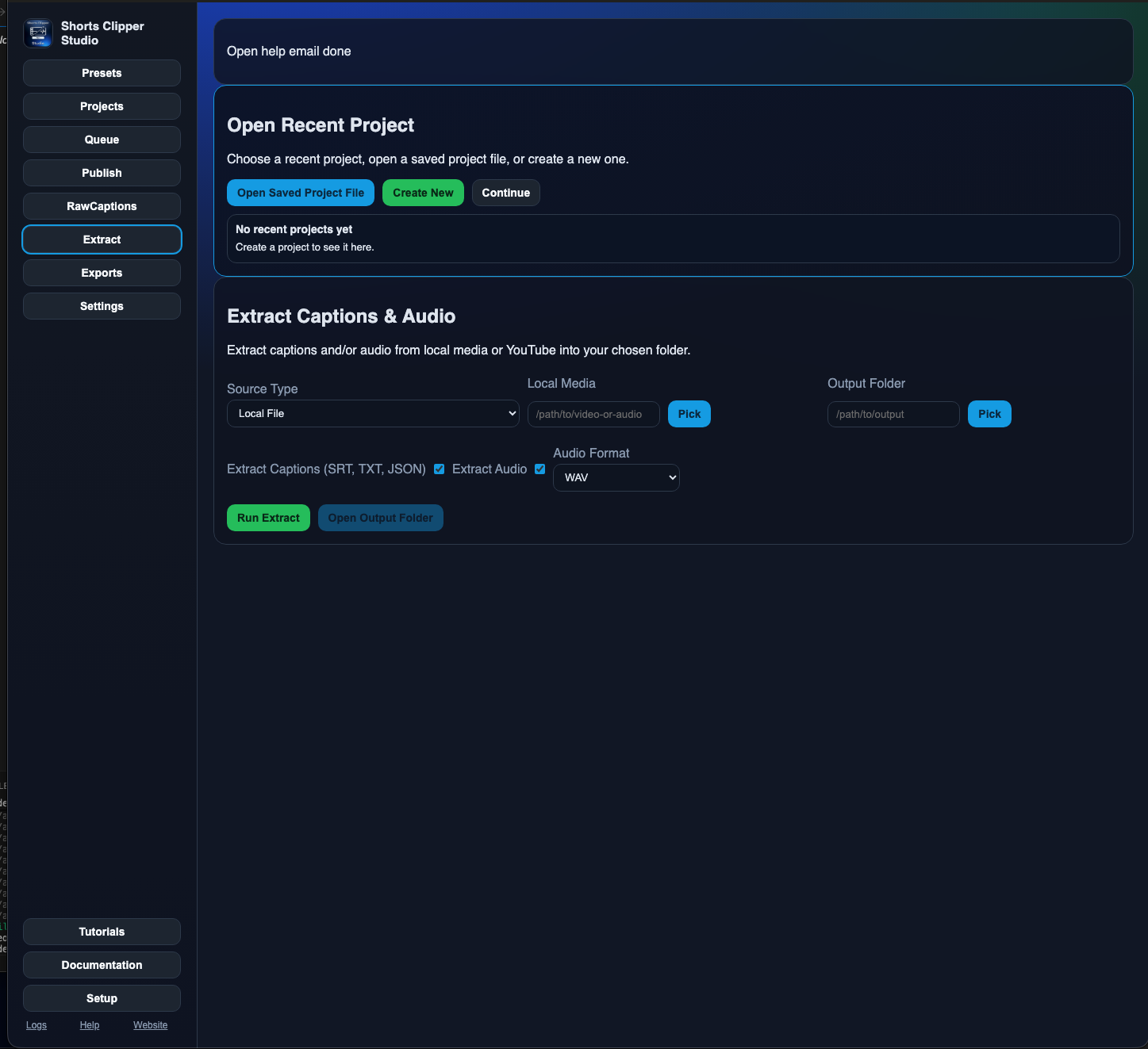 Shorts Clipper Studio Lite ( Free Trial & 1 Year License Key) screenshot