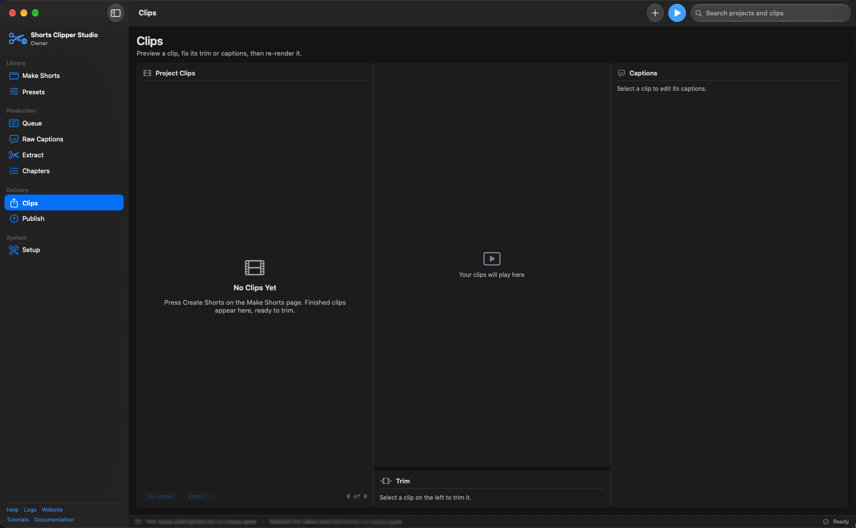 Shorts Clipper Studio Pro ( Free Trial & 1 Year License Key) screenshot