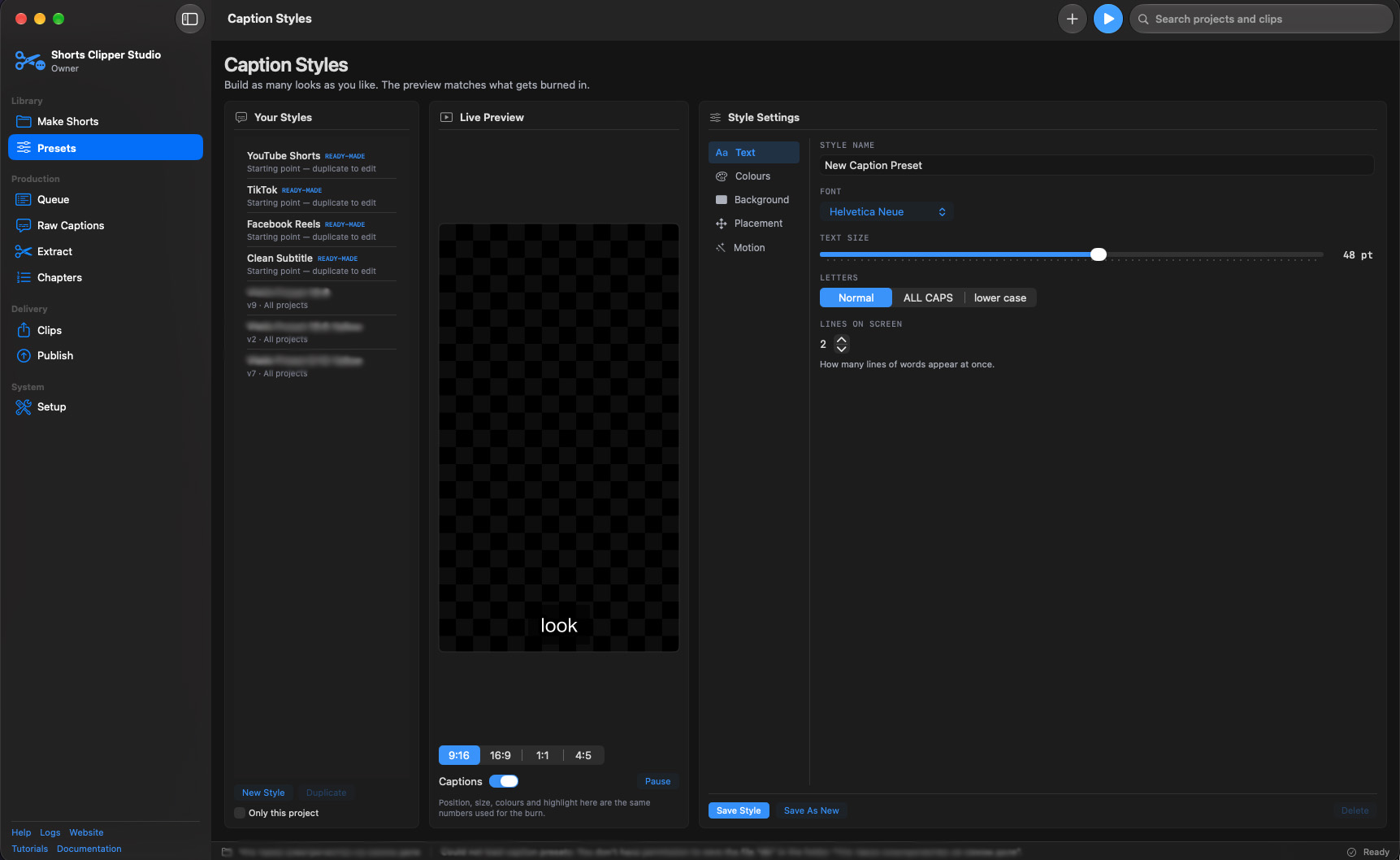 Shorts Clipper Studio Pro ( Free Trial & 1 Year License Key) screenshot