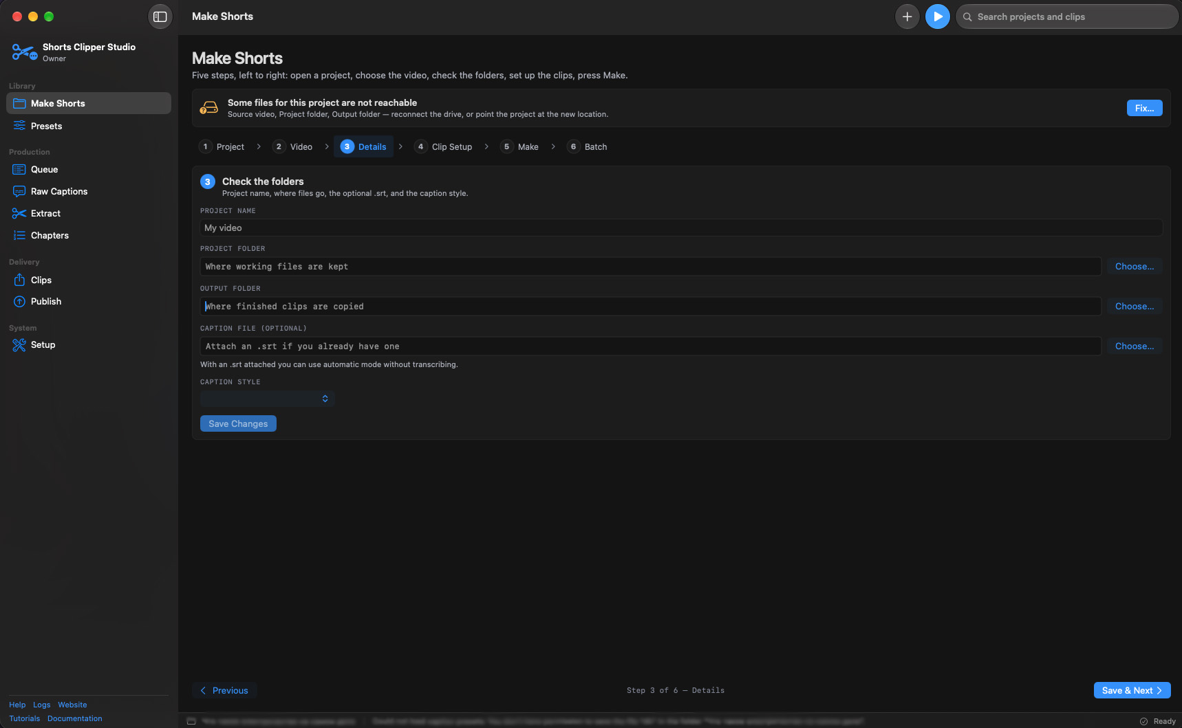 Shorts Clipper Studio Pro ( Free Trial & 1 Year License Key) screenshot